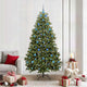 Vidaxl kunstkerstboom met 300 led groen 210 cm pvc en metaal