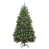 Vidaxl kunstkerstboom met 300 led groen 210 cm pvc en metaal