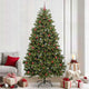 Vidaxl kunstkerstboom met 300 led groen 240 cm pvc en metaal
