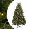 Albero di Natale artificiale Vidaxx con 300 LED verdi, 240 cm in PVC e metallo