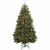 Albero di Natale artificiale Vidaxx con 300 LED verdi, 240 cm in PVC e metallo