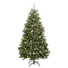 Albero di Natale artificiale Vidaxx con 300 LED verdi, 240 cm in PVC e metallo