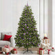 Vidaxl kunstkerstboom met 300 led groen 240 cm pvc en metaal