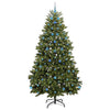 Vidaxl kunstkerstboom met 300 led groen 240 cm pvc en metaal