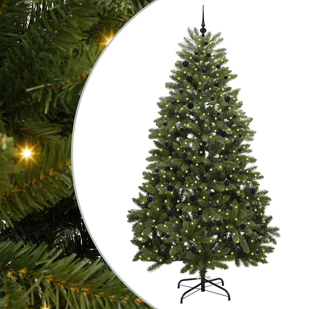 Vidaxl kunstkerstboom met 300 led groen 270 cm pvc en metaal