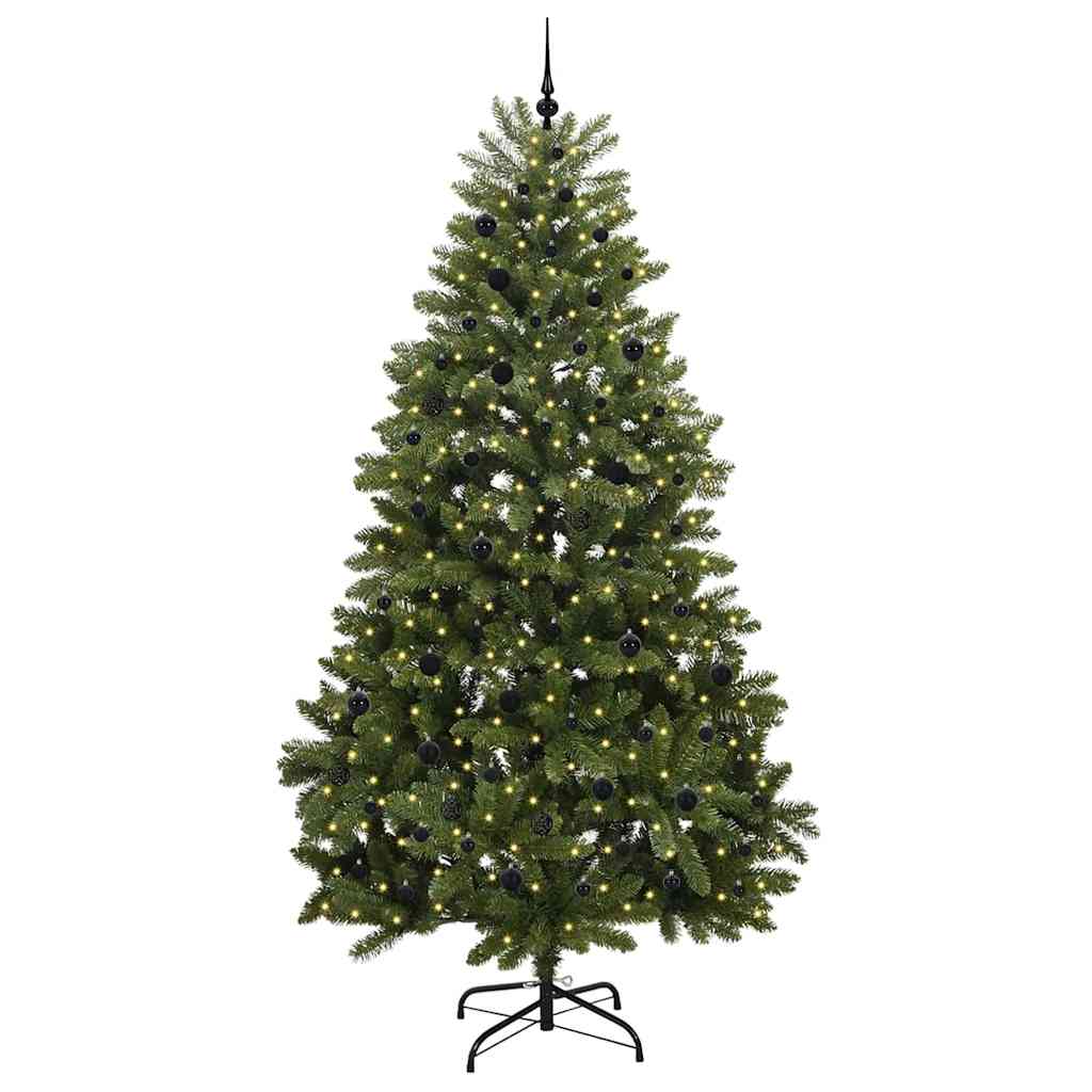 Vidaxl kunstkerstboom met 300 led groen 270 cm pvc en metaal