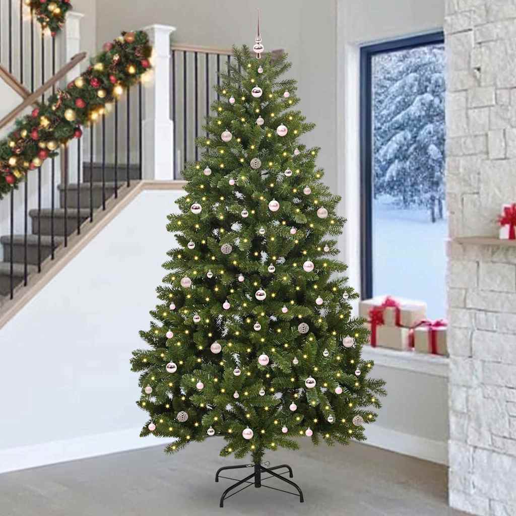Vidaxl kunstkerstboom met 300 led groen 270 cm pvc en metaal