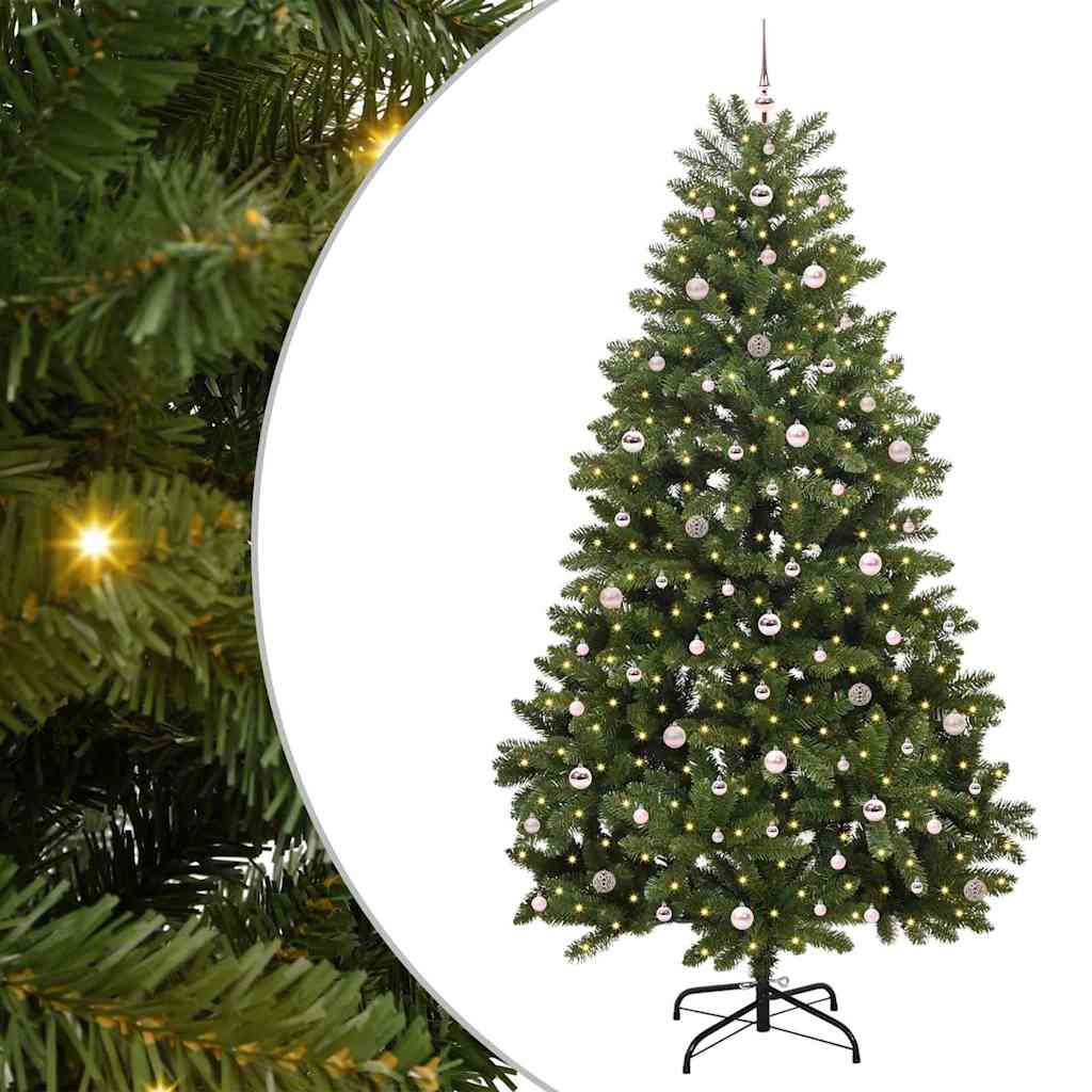 Vidaxl kunstkerstboom met 300 led groen 270 cm pvc en metaal