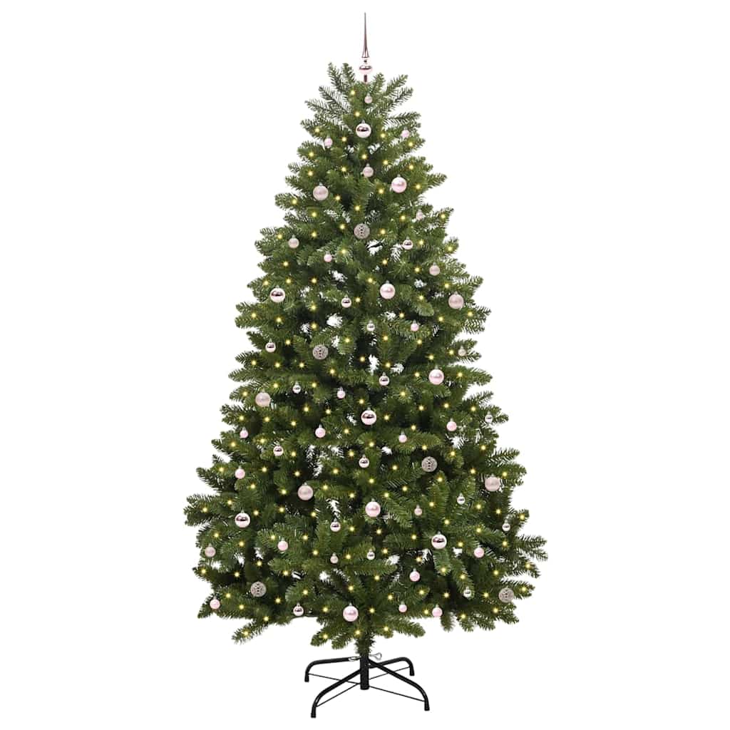 Vidaxl kunstkerstboom met 300 led groen 270 cm pvc en metaal