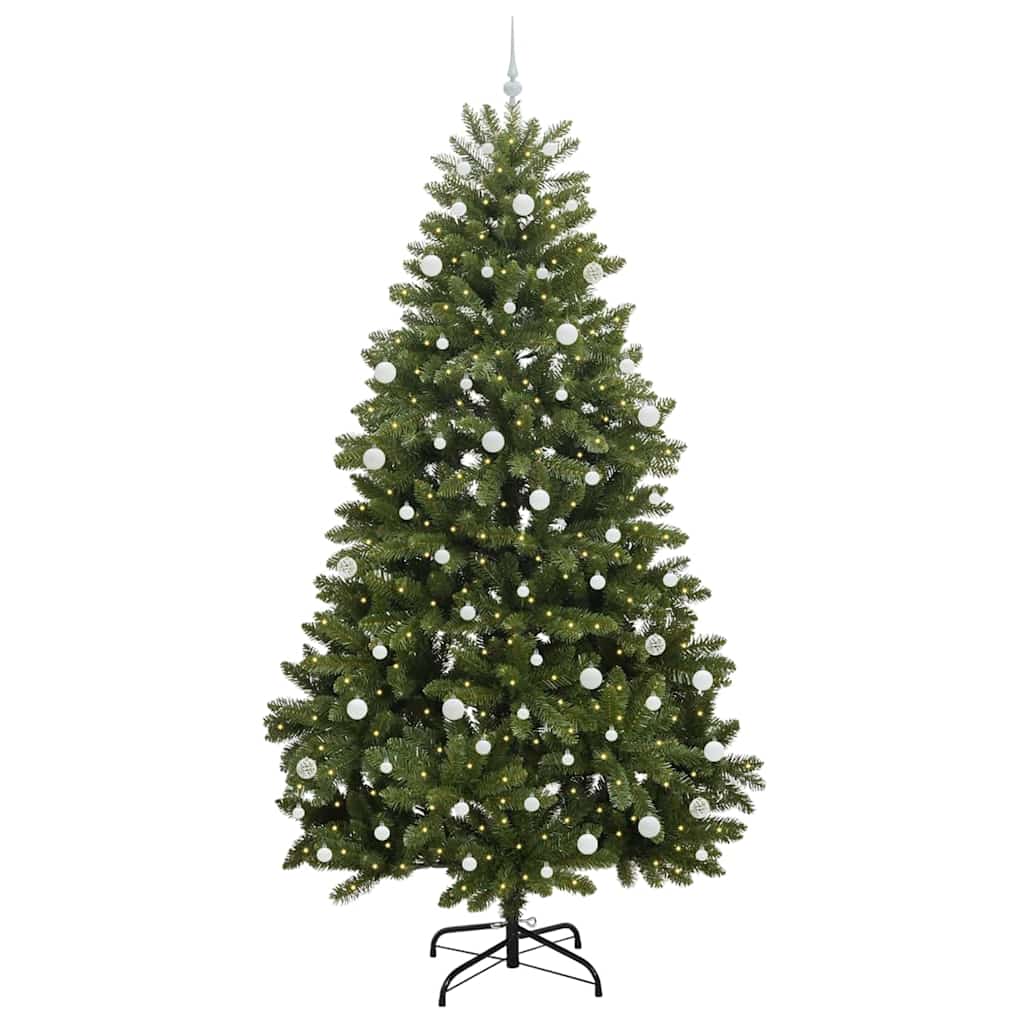 Vidaxl kunstkerstboom met 300 led groen 270 cm pvc en metaal
