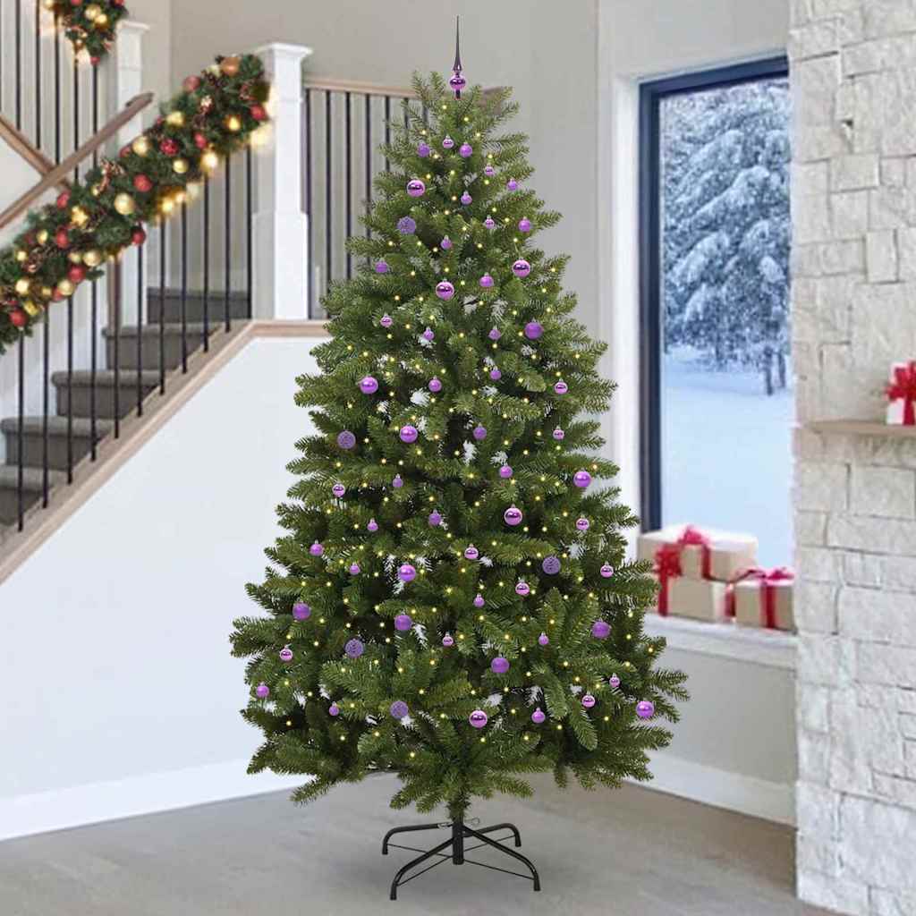 Albero di Natale artificiale Vidaxx con 300 LED verdi, 270 cm in PVC e metallo