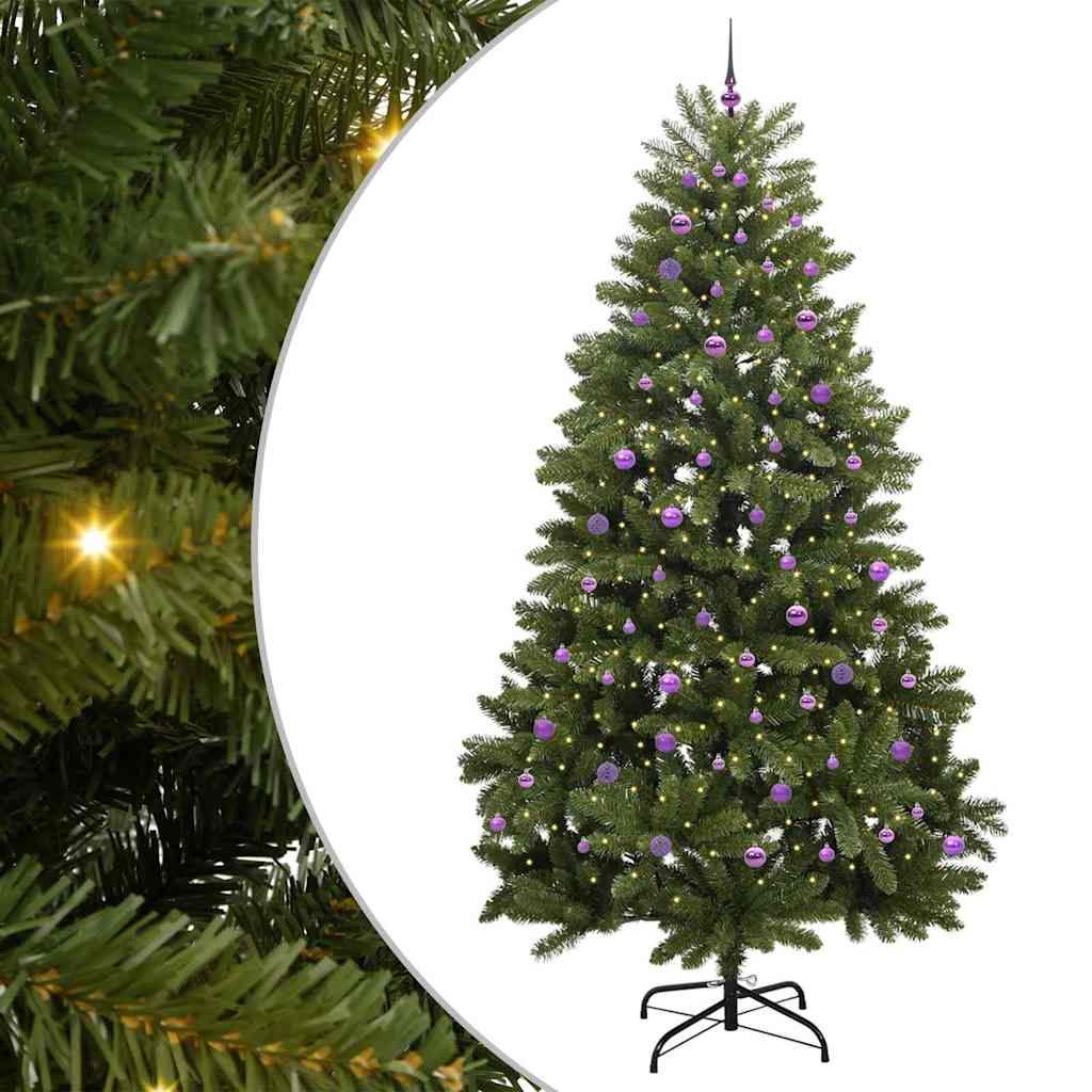Albero di Natale artificiale Vidaxx con 300 LED verdi, 270 cm in PVC e metallo