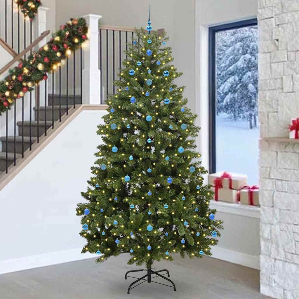Albero di Natale artificiale Vidaxx con 300 LED verdi, 270 cm in PVC e metallo