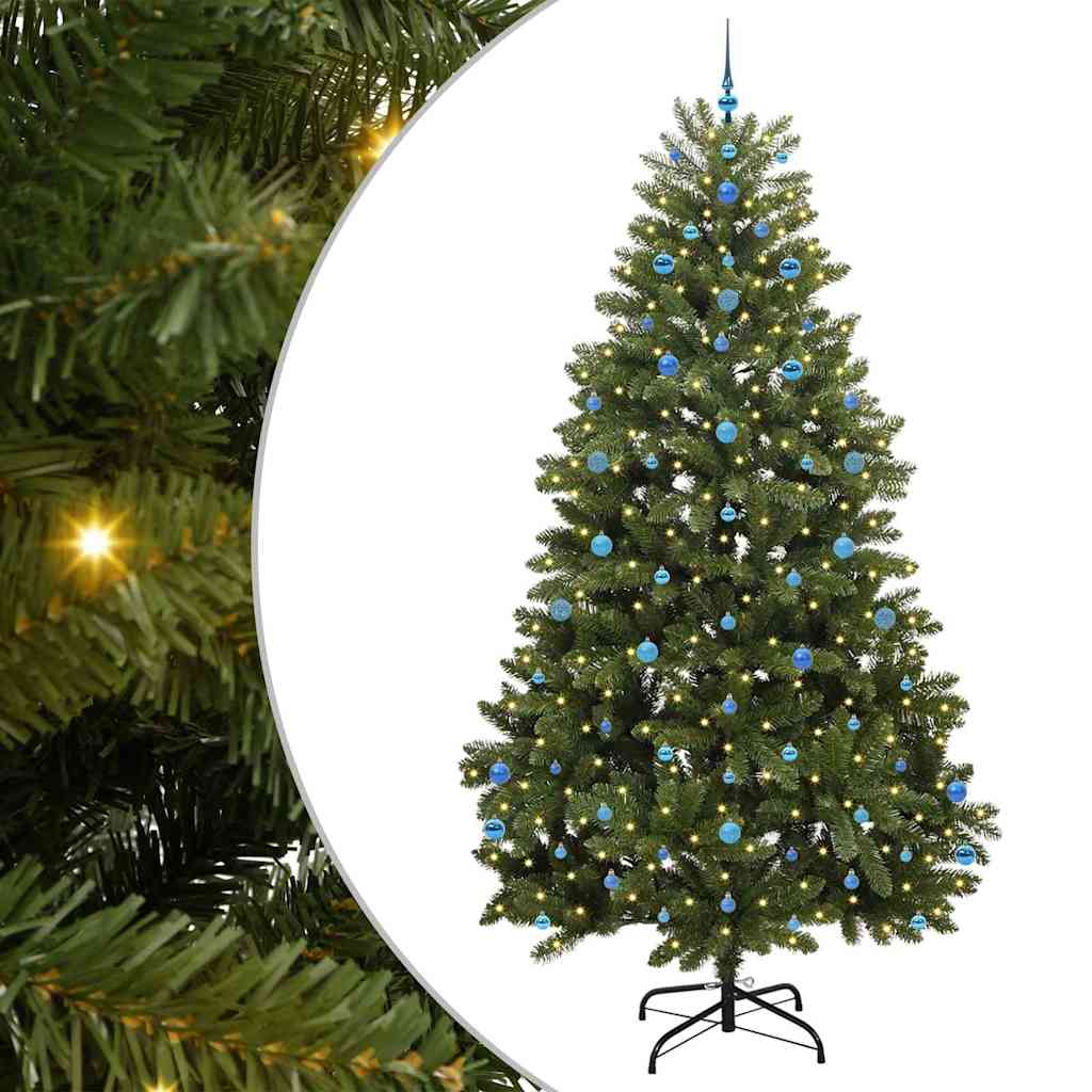 Albero di Natale artificiale Vidaxx con 300 LED verdi, 270 cm in PVC e metallo