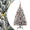 Albero di Natale artificiale Vidaxx con 150 LED verdi e bianchi, PVC e metallo da 120 cm
