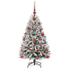 Albero di Natale artificiale Vidaxx con 150 LED verdi e bianchi, PVC e metallo da 120 cm
