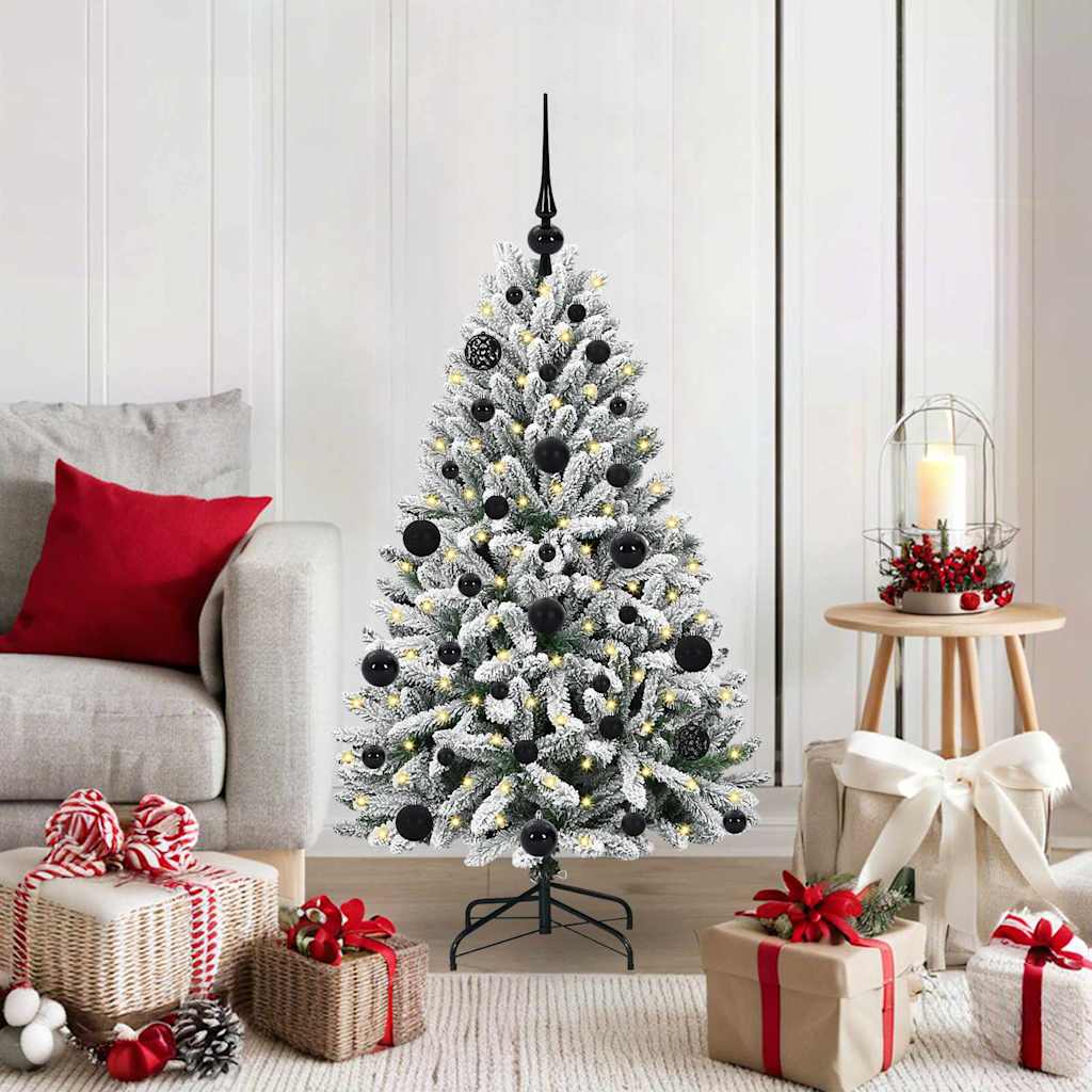 Albero di Natale artificiale Vidaxx con 150 LED verdi e bianchi, PVC e metallo da 120 cm