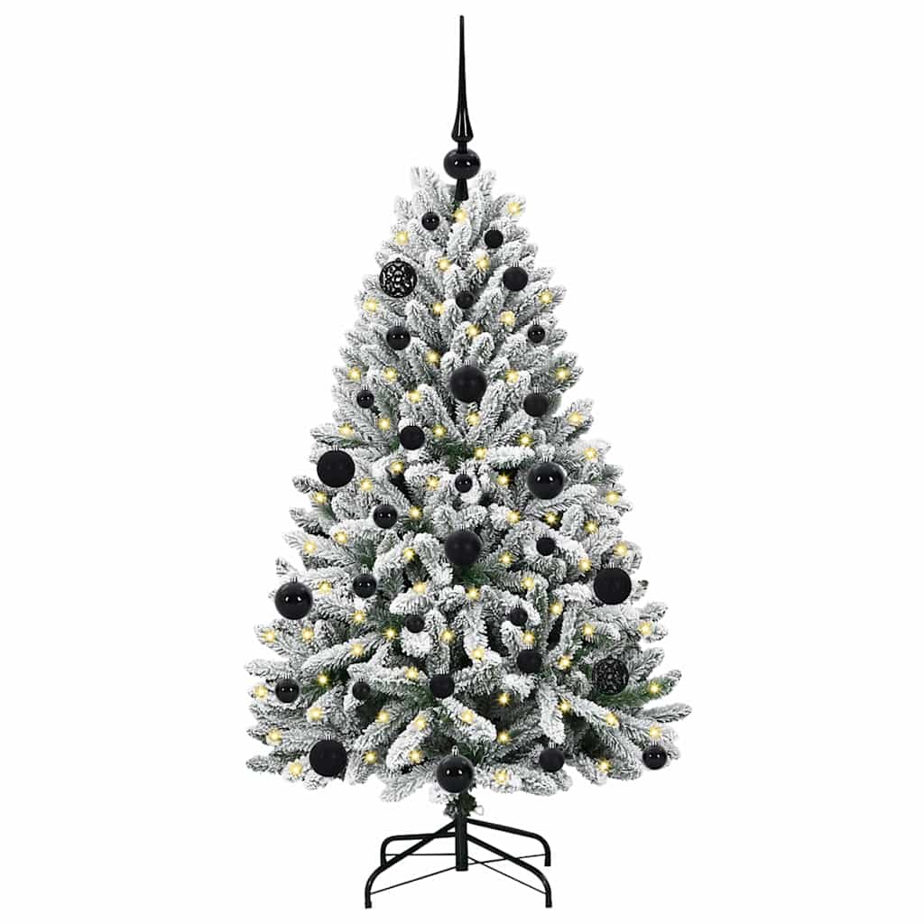 Albero di Natale artificiale Vidaxx con 150 LED verdi e bianchi, PVC e metallo da 120 cm