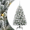 Albero di Natale artificiale Vidaxx con 150 LED verdi e bianchi, PVC e metallo da 120 cm