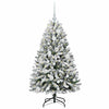 Albero di Natale artificiale Vidaxx con 150 LED verdi e bianchi, PVC e metallo da 120 cm
