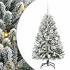 Albero di Natale artificiale Vidaxx con 150 LED verdi e bianchi, PVC e metallo da 120 cm