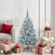 Albero di Natale artificiale Vidaxx con 150 LED verdi e bianchi, PVC e metallo da 120 cm