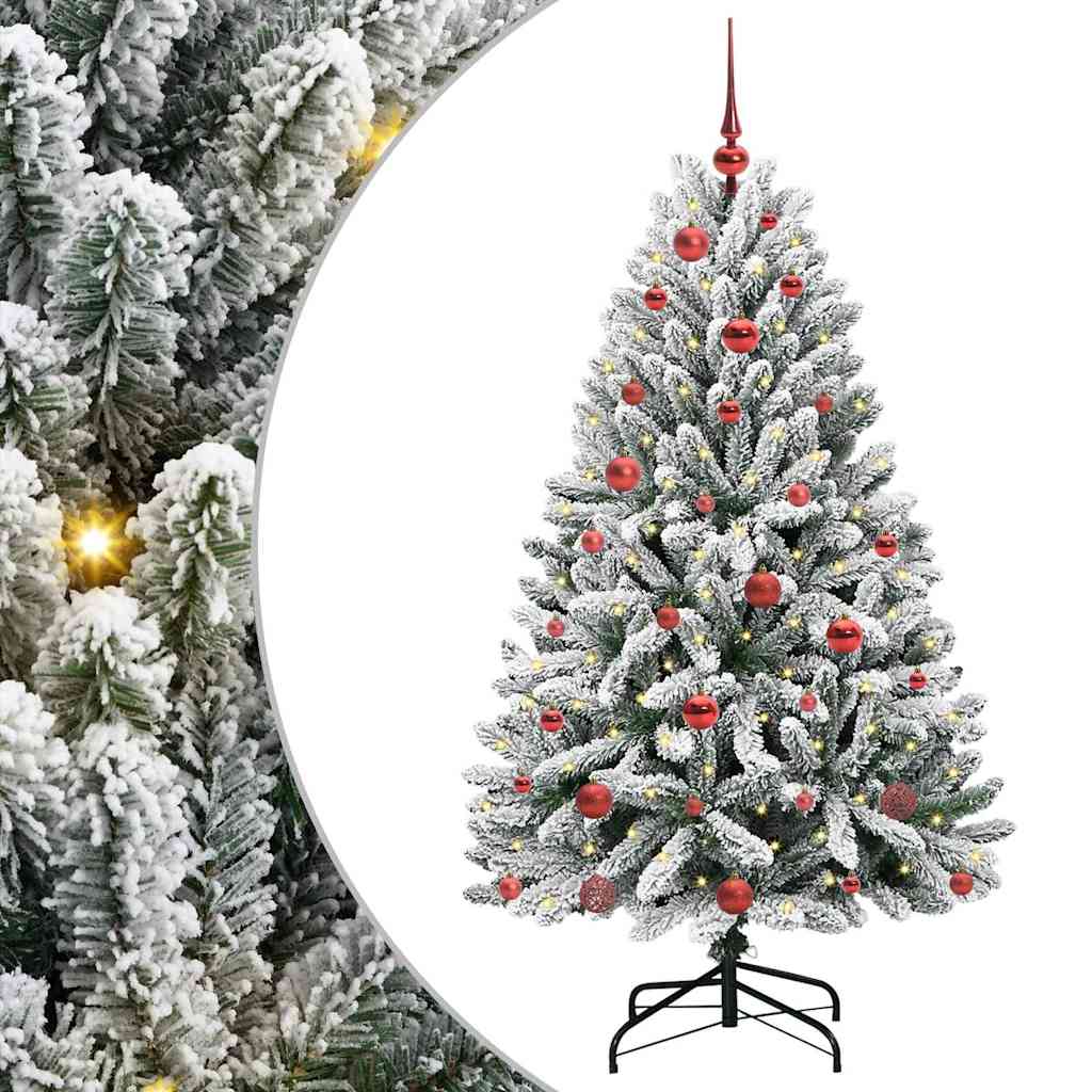 Albero di Natale artificiale Vidaxx con 150 LED verdi e bianchi, PVC e metallo da 150 cm