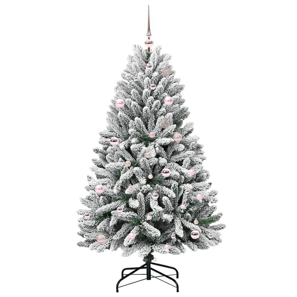 Albero di Natale artificiale Vidaxx con 150 LED verdi e bianchi, PVC e metallo da 150 cm