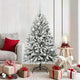 Albero di Natale artificiale Vidaxx con 150 LED verdi e bianchi, PVC e metallo da 150 cm