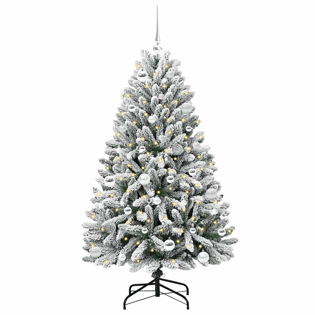 Albero di Natale artificiale Vidaxx con 150 LED verdi e bianchi, PVC e metallo da 150 cm