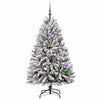 Albero di Natale artificiale Vidaxx con 150 LED verdi e bianchi, PVC e metallo da 150 cm