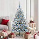 Albero di Natale artificiale Vidaxx con 150 LED verdi e bianchi, PVC e metallo da 150 cm