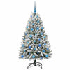 Albero di Natale artificiale Vidaxx con 150 LED verdi e bianchi, PVC e metallo da 150 cm