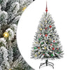 Albero di Natale artificiale Vidaxx con 150 LED verdi e bianchi, PVC e metallo da 150 cm