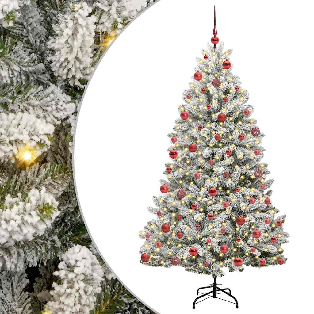 Vidaxx árbol de Navidad artificial con 300 LED verde y blanco 180 cm PVC y metal