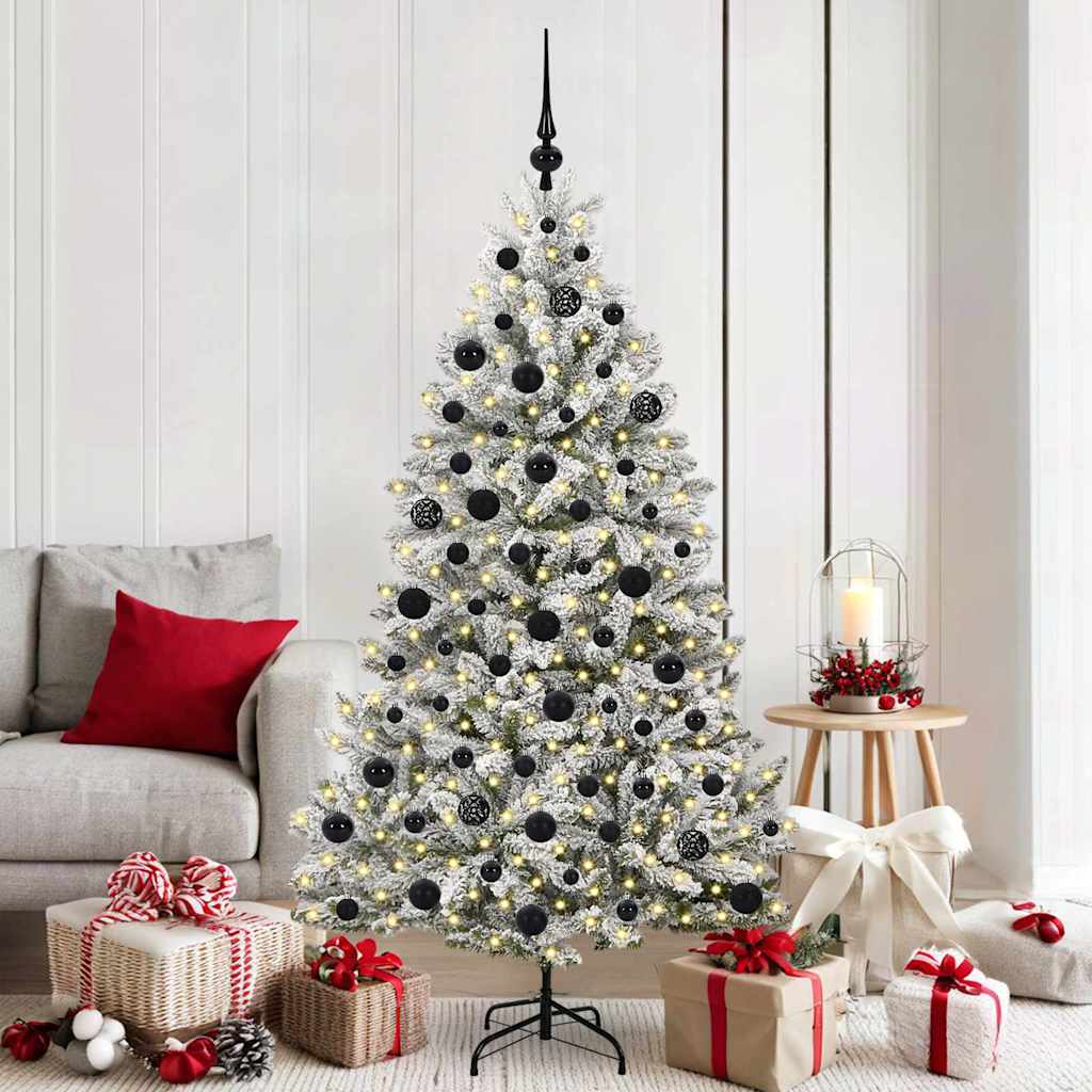 Albero di Natale artificiale Vidaxx con 300 LED verdi e bianchi 180 cm in PVC e metallo