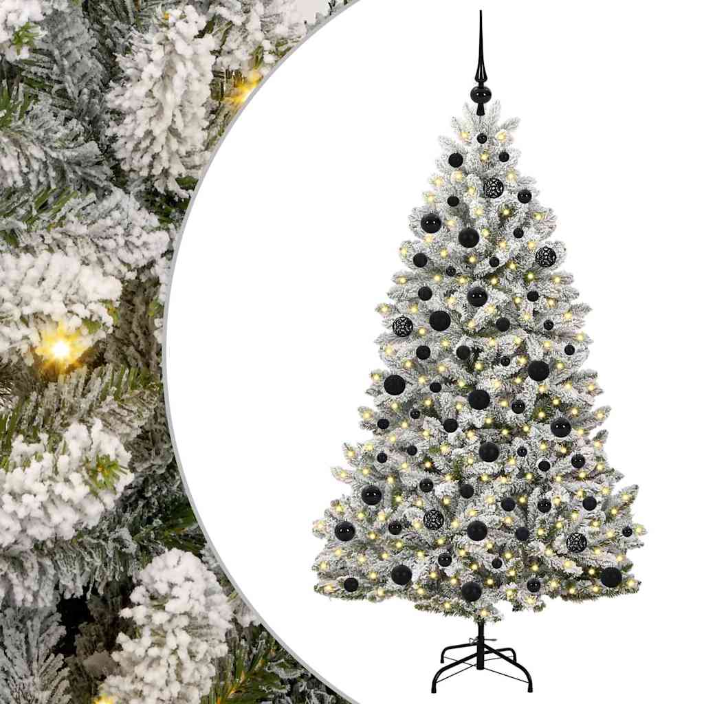 Albero di Natale artificiale Vidaxx con 300 LED verdi e bianchi 180 cm in PVC e metallo
