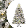 Vidaxl kunstkerstboom met 300 led groen en wit 180 cm pvc en metaal