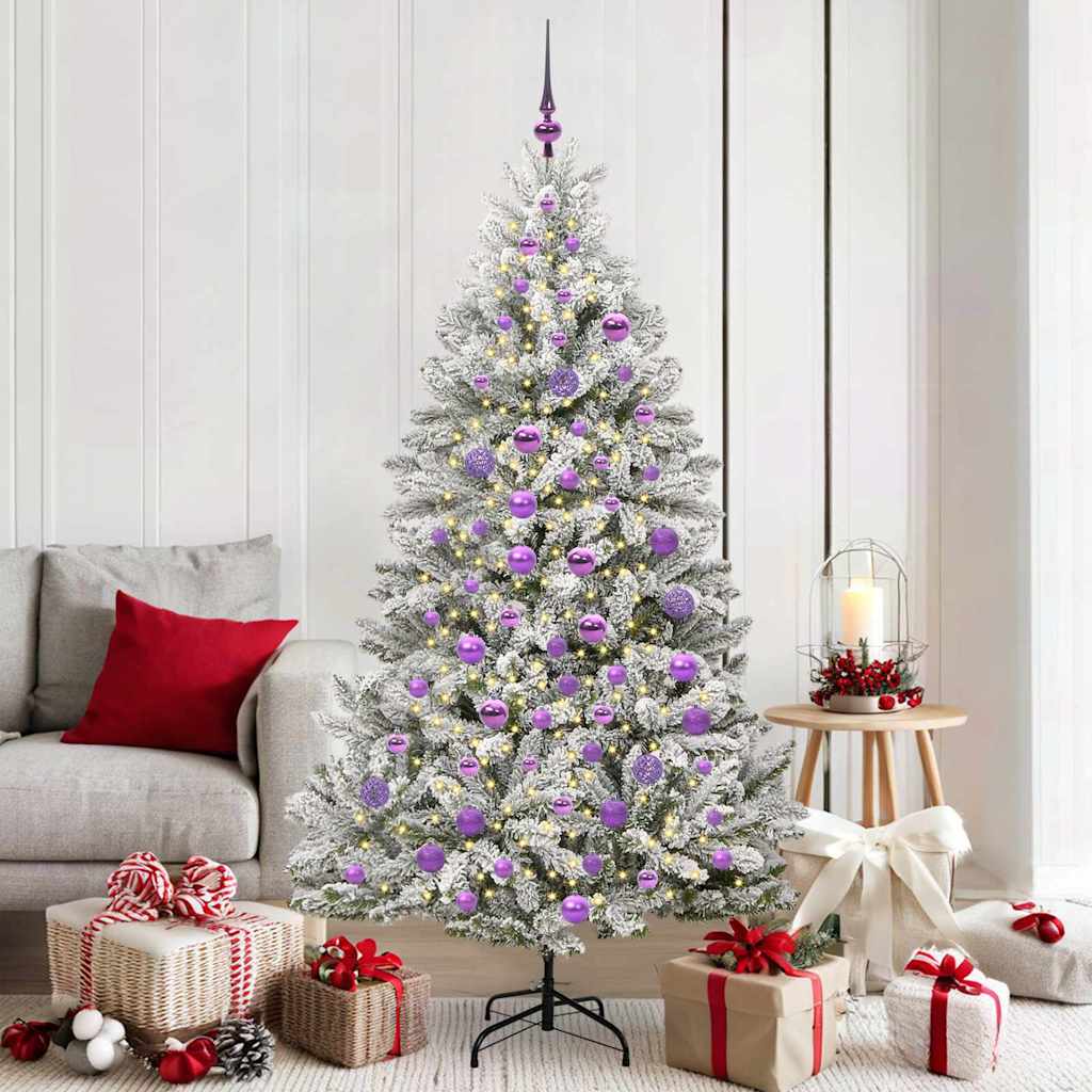 Albero di Natale artificiale Vidaxx con 300 LED verdi e bianchi 180 cm in PVC e metallo