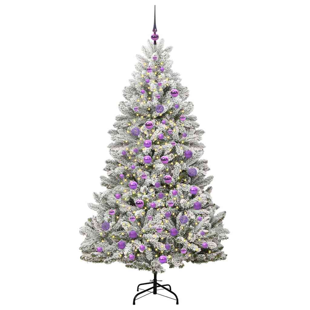 Albero di Natale artificiale Vidaxx con 300 LED verdi e bianchi 180 cm in PVC e metallo
