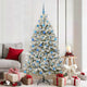 Vidaxx árbol de Navidad artificial con 300 LED verde y blanco 180 cm PVC y metal