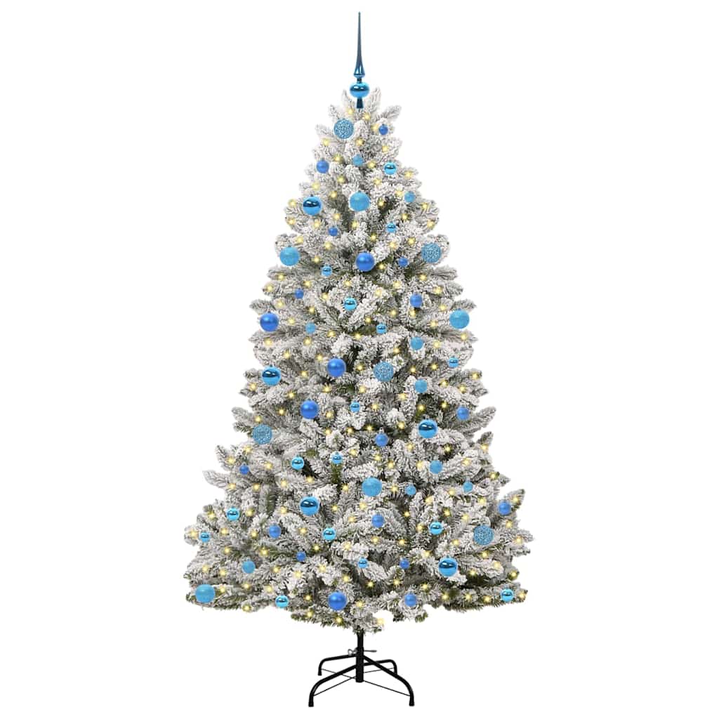 Vidaxx árbol de Navidad artificial con 300 LED verde y blanco 180 cm PVC y metal