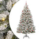 Albero di Natale artificiale Vidaxx con 300 LED verdi e bianchi 210 cm in PVC e metallo
