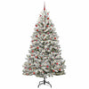 Albero di Natale artificiale Vidaxx con 300 LED verdi e bianchi 210 cm in PVC e metallo