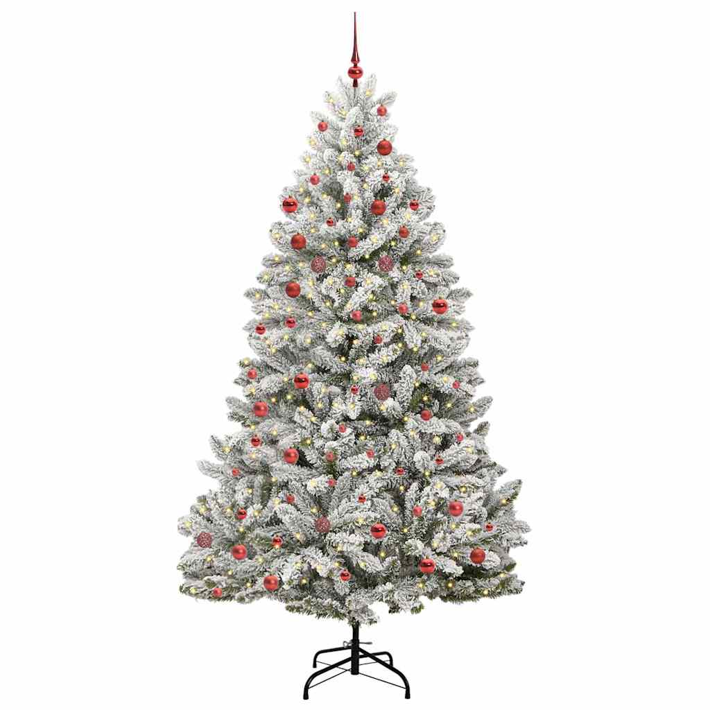 Albero di Natale artificiale Vidaxx con 300 LED verdi e bianchi 210 cm in PVC e metallo