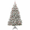 Albero di Natale artificiale Vidaxx con 300 LED verdi e bianchi 210 cm in PVC e metallo