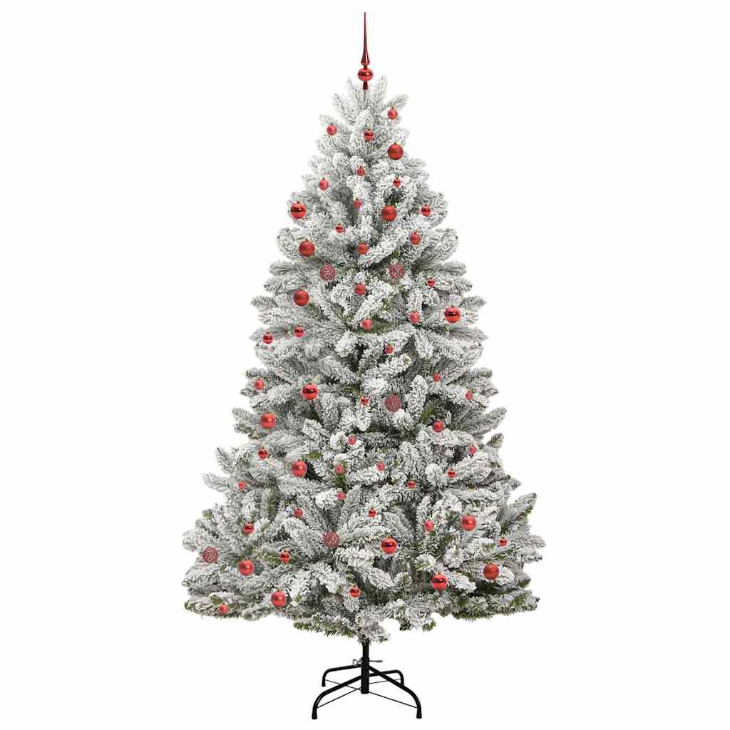 Albero di Natale artificiale Vidaxx con 300 LED verdi e bianchi 210 cm in PVC e metallo