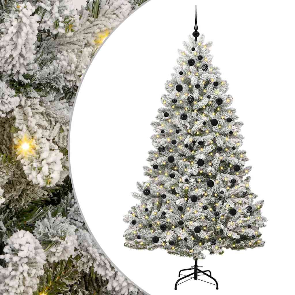 Albero di Natale artificiale Vidaxx con 300 LED verdi e bianchi 210 cm in PVC e metallo