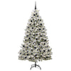 Albero di Natale artificiale Vidaxx con 300 LED verdi e bianchi 210 cm in PVC e metallo