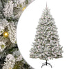 Albero di Natale artificiale Vidaxx con 300 LED verdi e bianchi 210 cm in PVC e metallo